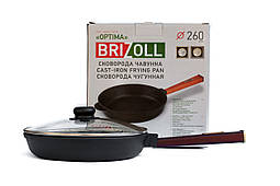 Сковорода чавунна з кришкою Optima-Bordo 260 х 40 мм