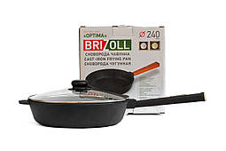 Сковорода чавунна з кришкою Optima-Black 240 х 60 мм