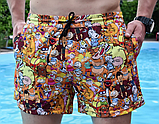 Чоловічі пляжні короткі літні шорти для відпочинку на морі з поліестеру, фото 4