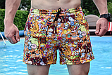 Чоловічі пляжні короткі літні шорти для відпочинку на морі з поліестеру, фото 7