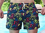 Короткі літні молодіжні плавальні пляжні чоловічі шорти для відпочинку, фото 7