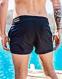 Красиві молодіжні чорні шорти з плащів для купання в басейні та пляжі, фото 3