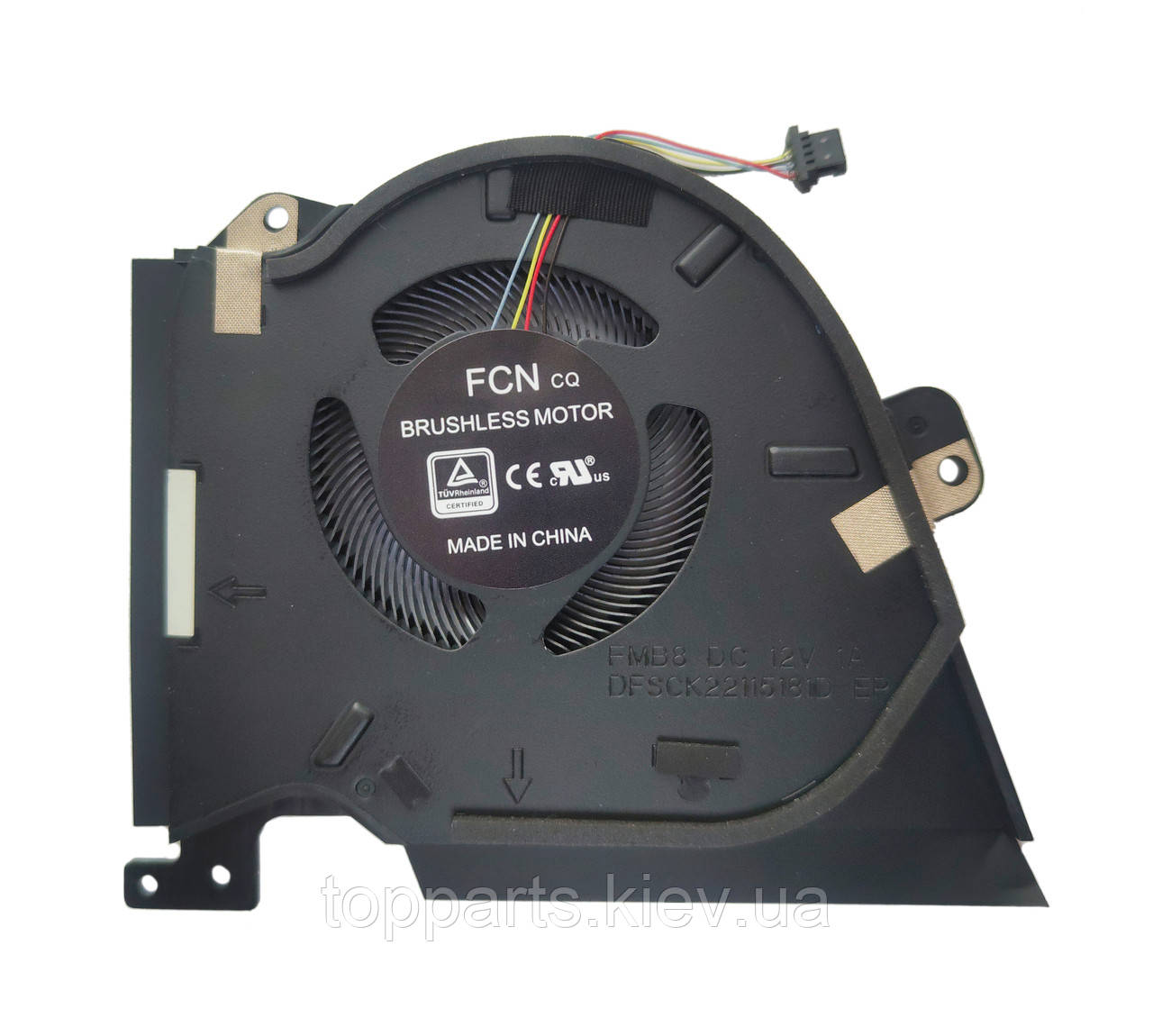 Вентилятор для ноутбука Asus ROG Zephyrus Duo 15 GX550 (13NR02Z0P09011), DC (12V, 1A), 4pin (для процесора), фото 1