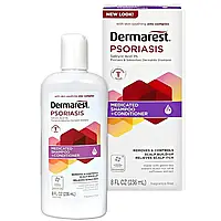 Dermarest Лікувальний шампунь + кондиціонер при псоріазі, максимальна сила, без ароматів 236 мл