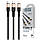 Кабель Hoco X26 Xpress 3in1 USB - (Lightning+MicroUSB+Type-C) 2.0A/1m (Чорно-золотий), фото 5