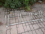 Велопарковка ECHO з ч/металу на 5 велосипедів двостороння можна кріпити на землю або на стіну, фото 6