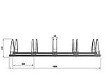 Велопарковка ECHO з ч/металу на 5 велосипедів двостороння можна кріпити на землю або на стіну, фото 4