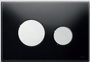Панель змиву ТЕСЕloop з чорного скла, клавіші глянцеві