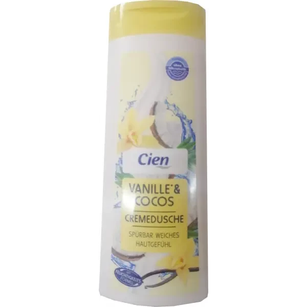 Крем-гель для душ Cien Cremedusche Vanille & Cocos Ваніль кокос 300 мл 007