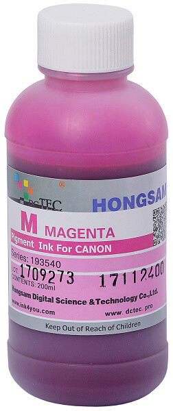 Пігментне чорнило HONGSAM для плоттерів Canon imagePROGRAF TM-200/300, Magenta, 200 мл