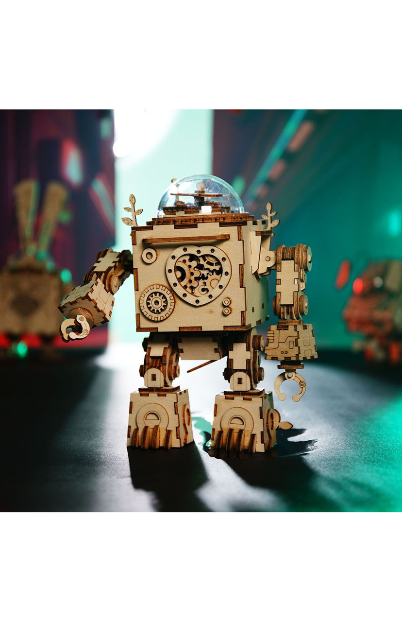 Конструктор дерев'яний Robotime AM 601, пазли «Орфей» музична скринька 3D, фото 1