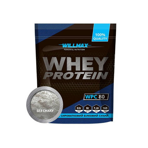 Протеїн сироватковий Whey Protein 80% 920g Willmax без смаку, фото 2