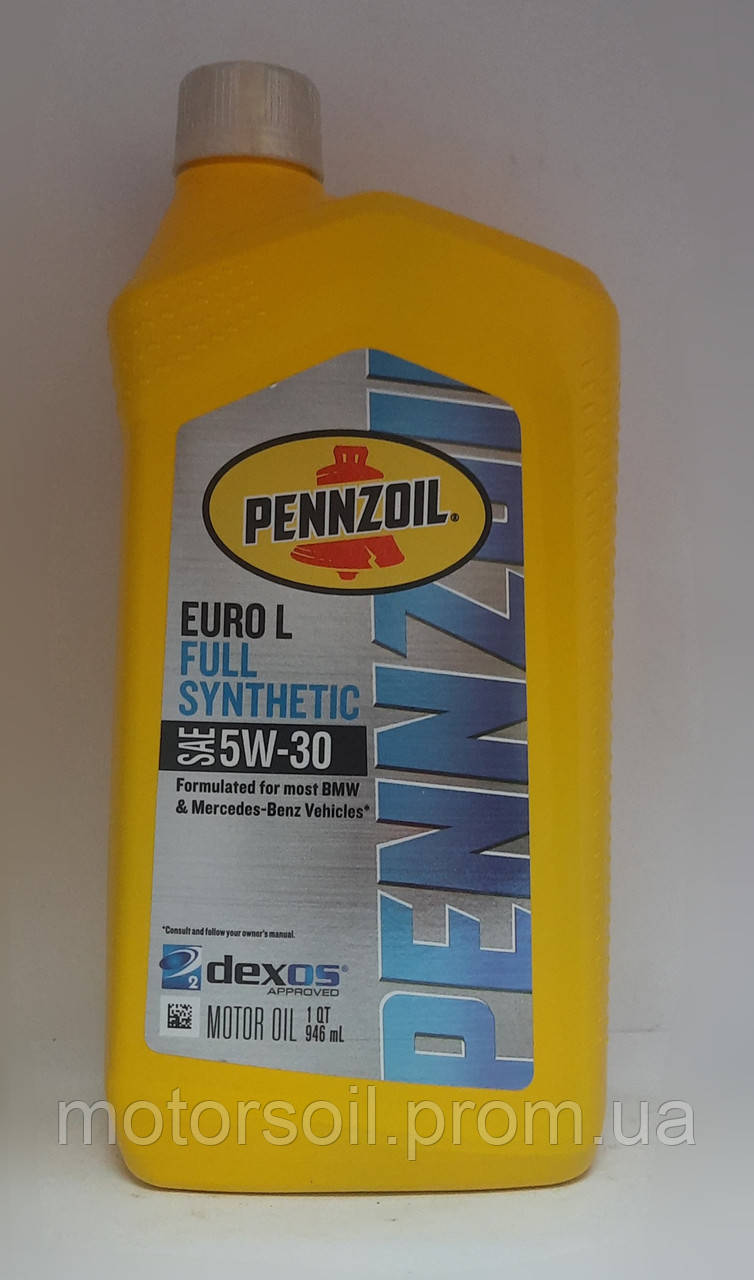 Олива моторна Pennzoil Platinum Euro L 5W-30 Full Synthetic (0,946 мл.)
