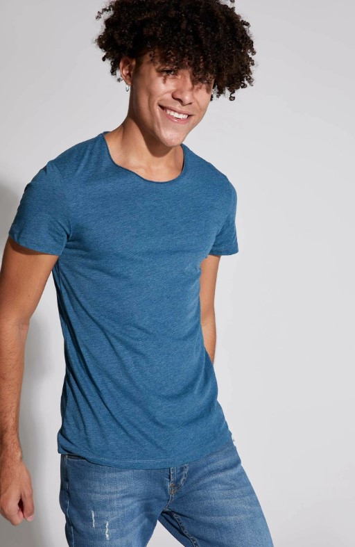 Синяя мужская футболка Defacto/Дефакто