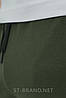 M-3ХL. Зручні та практичні чоловічі спортивні штани з якісного трикотажу двунитки - хакі, фото 5