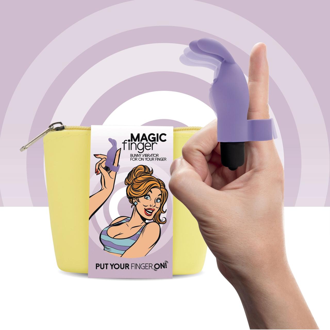 Вібратор на палець FeelzToys Magic Finger Vibrator Purple Київ