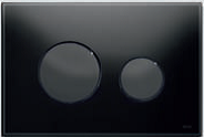 Панель змиву ТЕСЕloop з чорного скла, чорні клавіші