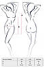 Прозора сорочка з декольте HAYLIN CHEMISE black L/XL - Passion, боягузики, квітковий візерунок Київ, фото 2
