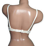 Бюстгальтер жіночий гладкий балконет пудровий Розмір 75B 80B 85B, фото 3