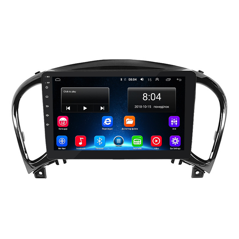 Штатна магнітола Lesko для Nissan Juke I Рестайлінг 2014-2019 екран 9" 2/32Gb/ Wi-Fi Optima GPS Android