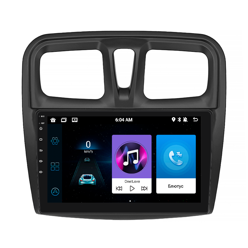 Штатна магнітола Lesko для Renault Sandero II 2013-2018 екран 9" 2+32Gb Wi-Fi Рено Андроїд