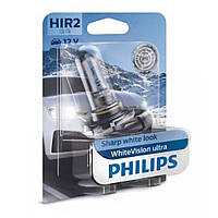 Лампа галогенна Philips HIR2 WhiteVision ultra +60% 12V (3700K) B1 9012WVUB1, Лампа, галогенна, Philips, HIR2, WhiteVision, ultra,