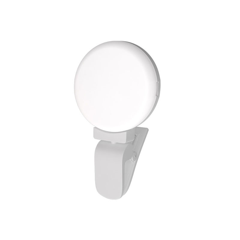 Світлодіодне мінікільце BOOYIIN XJ16S White кільцева лампа для селфі блогерів відеознімання