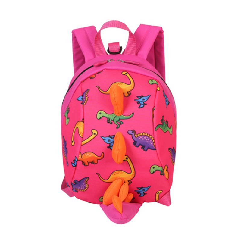 Дитячий рюкзак Dinosaur Lesko 816 Pink з ремінцем антипотрібно-завдяки дошкільний для дівчаток