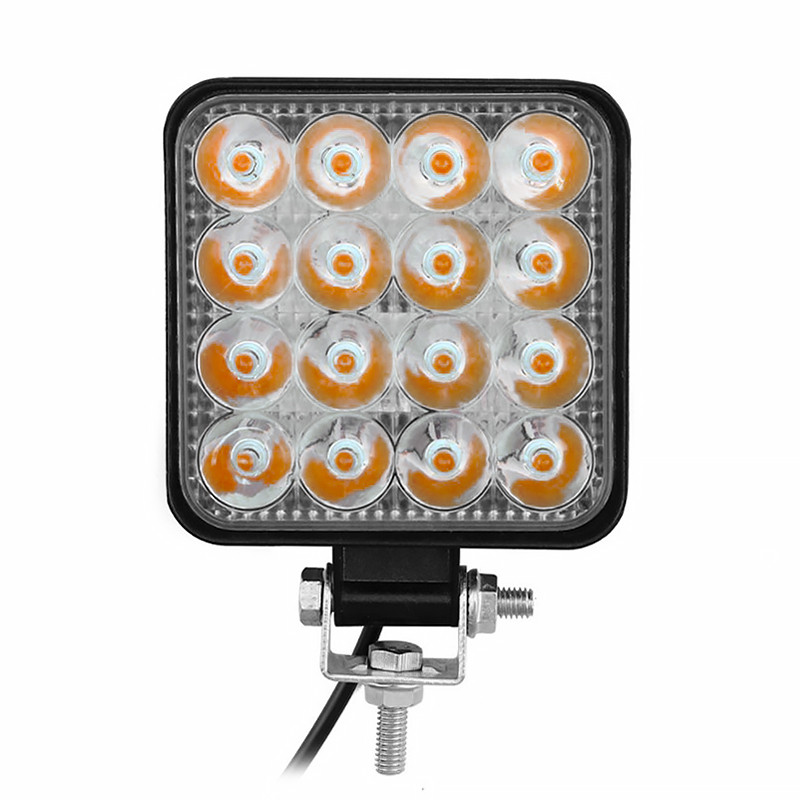 Світлодіодна панель фара DXZ H-16-mini Yellow додаткова 16 LED потужність 48W автомобільна