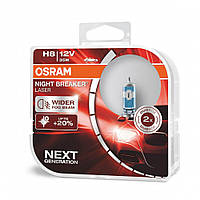 Лампа галогенна OSRAM 64212NL H8 Night Breaker LASER NG +150% 35W 12V PGJ19-1 HardDuopet