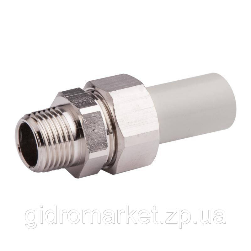 Нарізне з'єднання зовнішнє 20x1/2" WAVIN EKOPLASTIK SSE02020XX