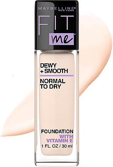 Зволожуюча тональна основа Maybelline New York Fit Me Dewy + Smooth Foundation 102 Fair Porcelain 30 мл