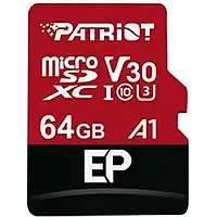 Карта памяти Patriot PEF64GEP31MCX 64GB microSDXC Class 10 UHS-I U3 V30 A1