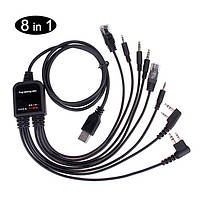 Універсальний USB кабель програмування рацій 8 в 1 WakeSnow для Baofeng, Motorola, Kenwood, Yaesu, фото 5