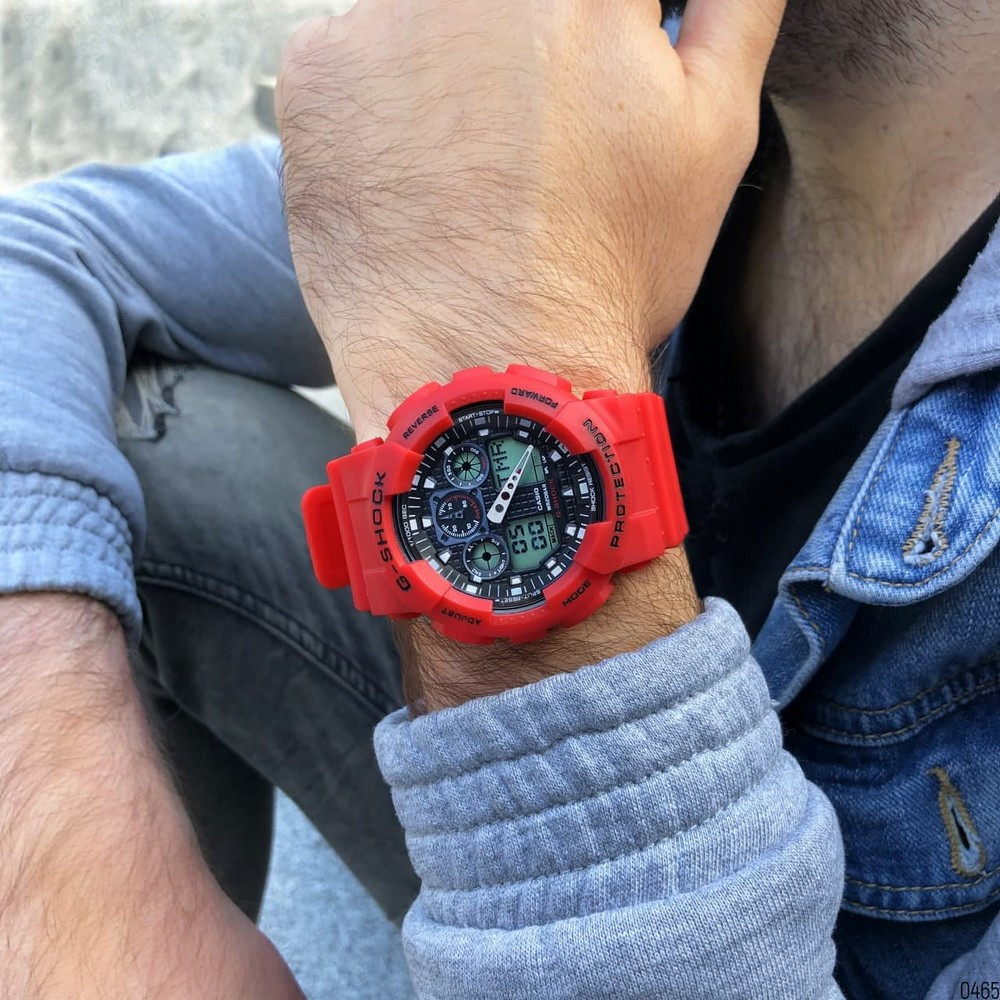 G shock ga 100 cheap red
