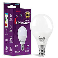 LED лампа Sirius 1-LS-3410 G45 8W-4000K-E14