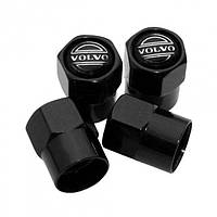 Ковпачки на ніпель для Volvo Alitek Short Black Вольво, 4 шт.