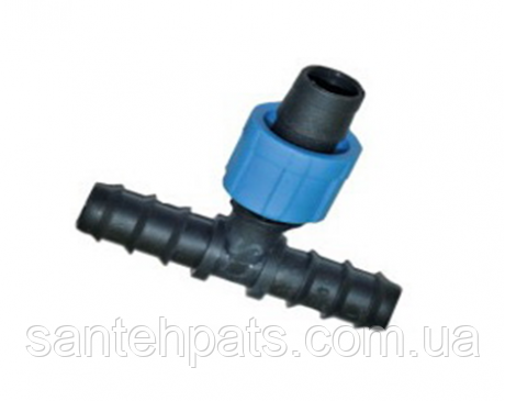 Трійник крапельної трубки перехідної SL-021, фото 1