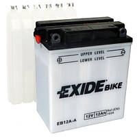 Аккумуляторы мото Exide EB12A-A: 12 А·ч - 12 V; 165 (EB12A-A), 134x80x160 мм