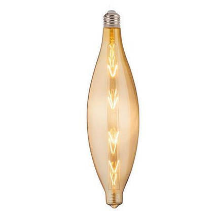 Лампа вінтажна світлодіодна (ретро) Filament led ELLIPTIC 8W E27 2200 К Янтар, фото 1