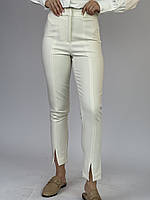 Жіночі класичні брюки у білому кольорі 3530 (2000000074825)
