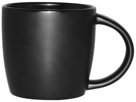 Кухоль керамічний Black Style 280 мл чорний, фото 1