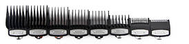 Набір чорних преміум-насадок для машинок Wahl, 8 шт (03500-8Black)