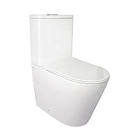 Унитаз-компакт Qtap Stork безободковый с сидением Soft-close QT15222178W