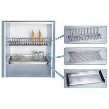 Сушарка з нержавіючої сталі для шафи 40 см дворівнева штампування