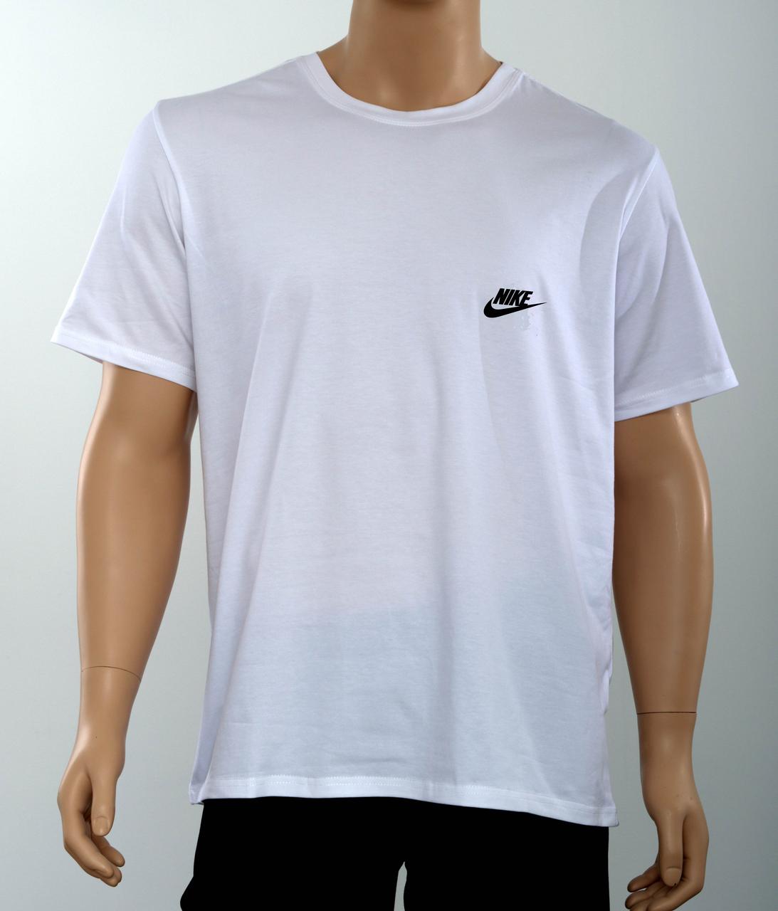 Футболка Батал оптом Nike Білий