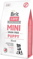 Brit Care Mini Grain Free Puppy 2 кг беззерновой гипоаллергенный корм для щенков миниатюрных пород