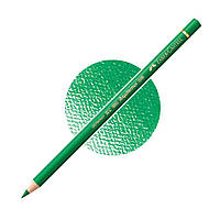 Кольоровий олівець Faber-Castell Polychromos, Смарагдово-зелений №163 (Emerald Green)