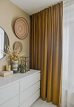 Штора велюр Barhat Premium золотистий