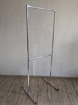 Стійка 155*60*50 для одягу одинарна металева вішалка для речей С9